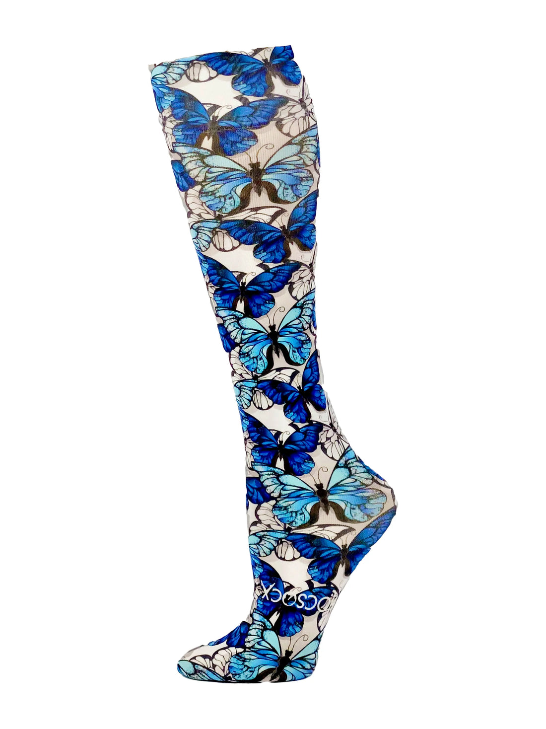 Blue Butterfly Socks