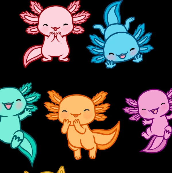 Axolotl Excitement HOCSOX FOOTLESS